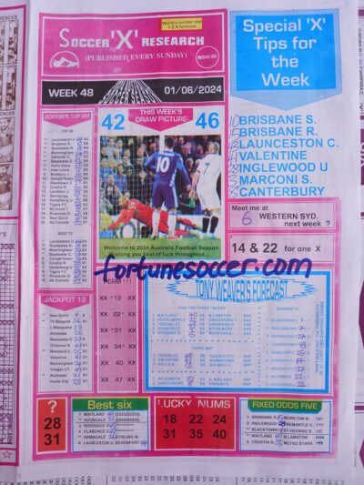 week 48 soccer x research 2024 page 1