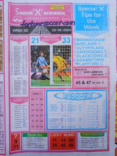 week 52 soccer x research 2024 page 1
