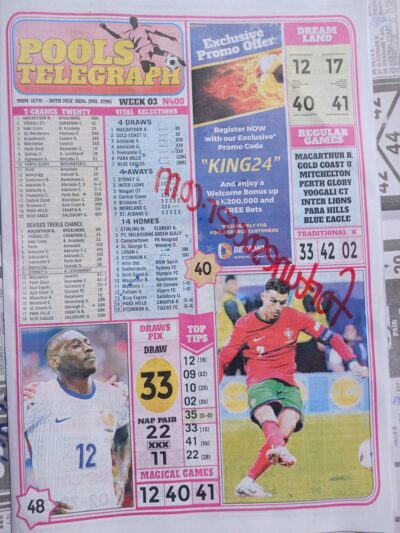 week 3 pools telegraph 2024 page 1