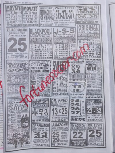 week 3 pools telegraph 2024 page 5