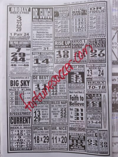 week 5 pools telegraph 2024 page 10