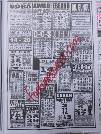 week 6 pools telegraph 2024 page 13