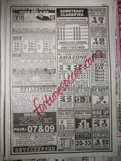 week 8 pools telegraph 2024 page 11