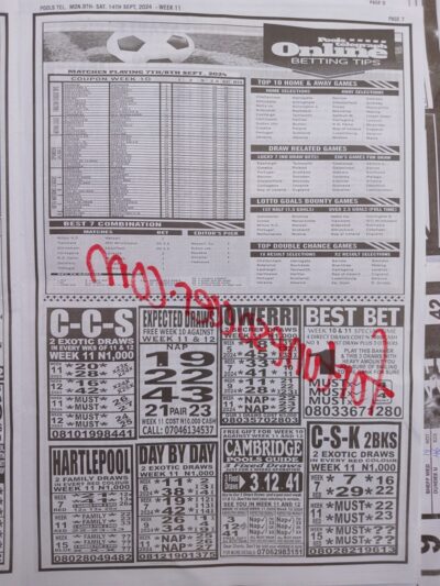 week 11 pools telegraph 2024 page 9