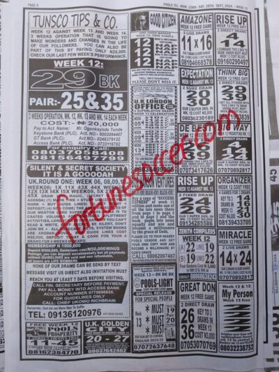 week 13 pools telegraph 2024 page 10