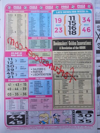 week 15 pools telegraph 2024 page 16