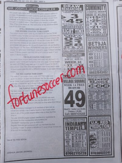 week 15 pools telegraph 2024 page 5