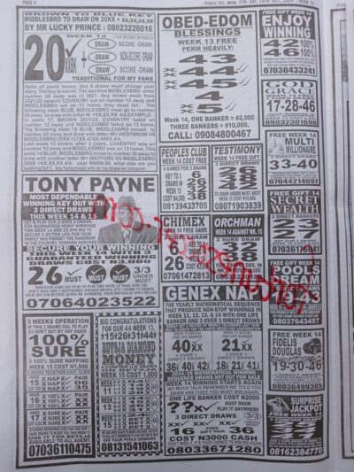 week 15 pools telegraph 2024 page 6