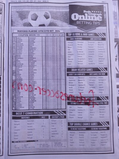 week 16 pools telegraph 2024 page 10