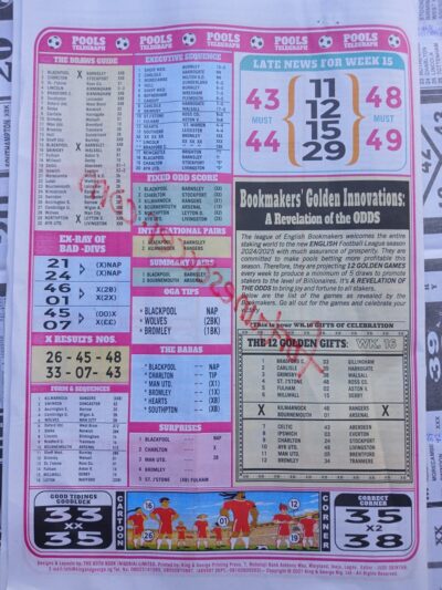 week 16 pools telegraph 2024 page 15
