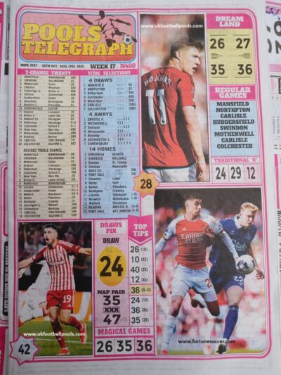 week 17 pools telegraph 2024 page 1