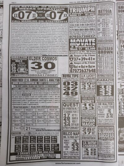 week 17 pools telegraph 2024 page 12