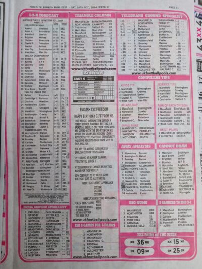 week 17 pools telegraph 2024 page 15