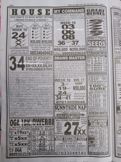 week 17 pools telegraph 2024 page 6