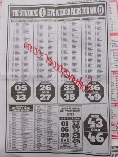 week 18 pools telegraph 2024 page 14