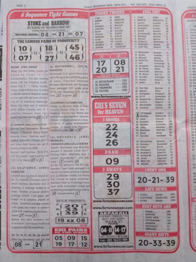 week 18 pools telegraph 2024 page 2