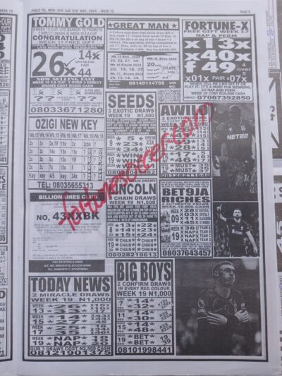 week 19 pools telegraph 2024 page 13
