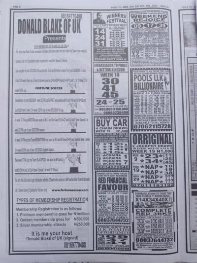 week 19 pools telegraph 2024 page 6