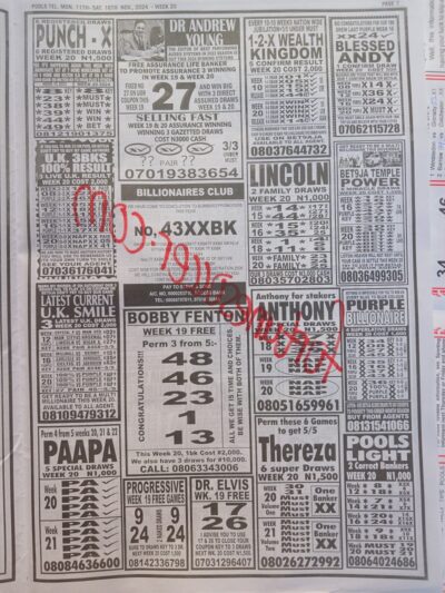 week 20 pools telegraph 2024 page 11