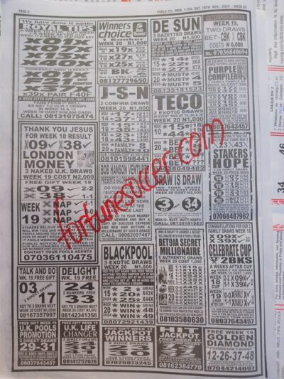 week 20 pools telegraph 2024 page 12
