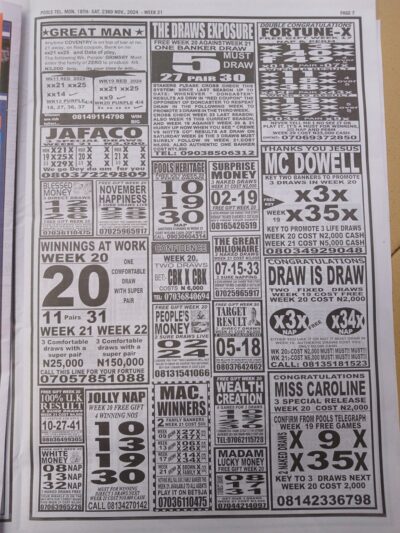 week 21 pools telegraph 2024 page 11