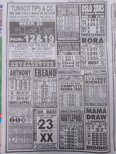 week 21 pools telegraph 2024 page 12