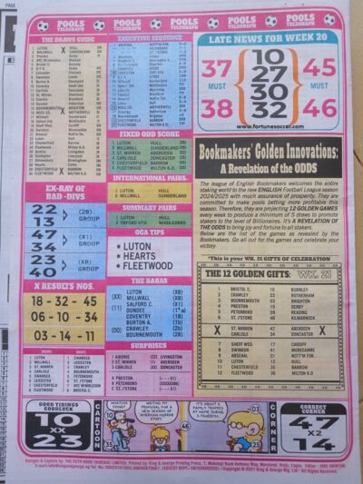 week 21 pools telegraph 2024 page 16