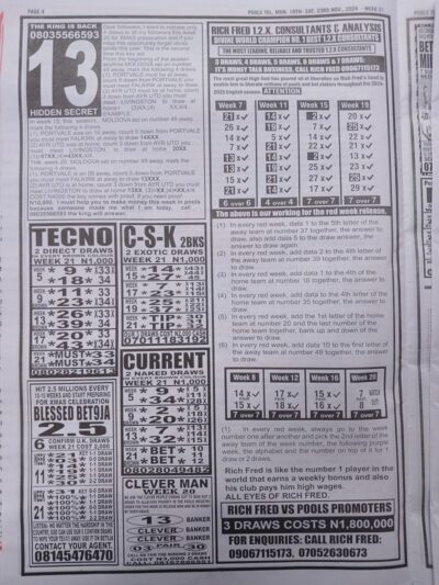 week 21 pools telegraph 2024 page 4
