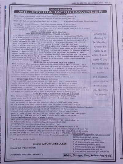 week 22 pools telegraph 2024 page 12