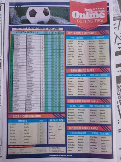 week 23 pools telegraph 2024 page 10