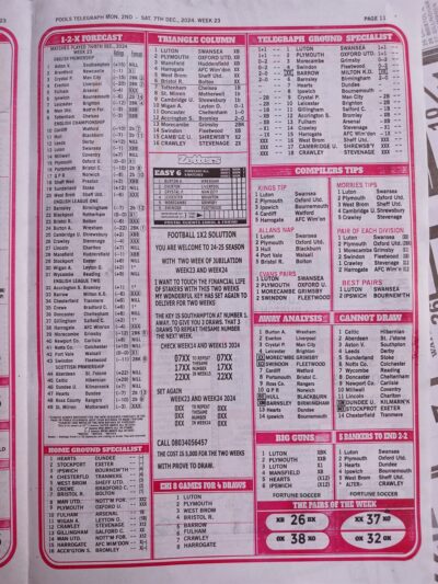 week 23 pools telegraph 2024 page 15