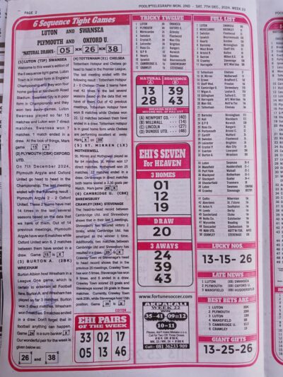 week 23 pools telegraph 2024 page 2
