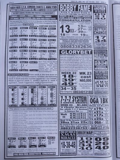 week 23 pools telegraph 2024 page 4