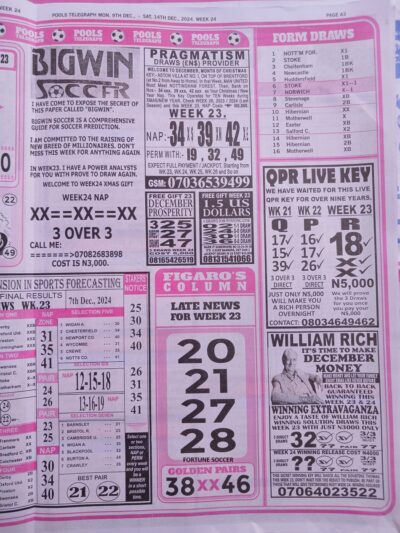 week 24 pools telegraph 2024 page 9