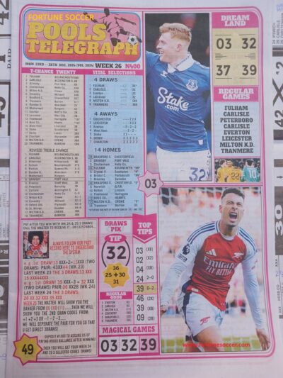 week 26 pools telegraph 2024 page 1