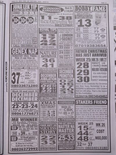 week 26 pools telegraph 2024 page 13