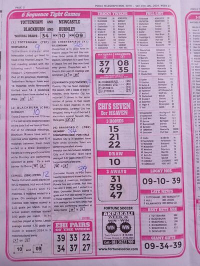 week 27 pools telegraph 2025 page 2