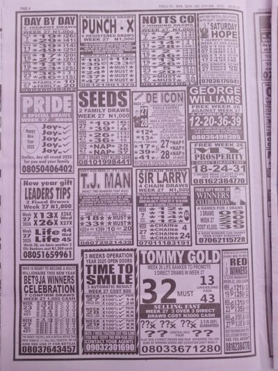 week 27 pools telegraph 2025 page 4