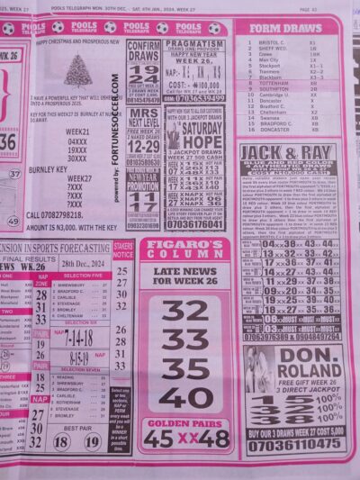 week 27 pools telegraph 2025 page 7