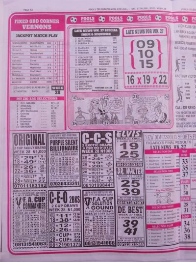 week 28 pools telegraph 2025 page 6
