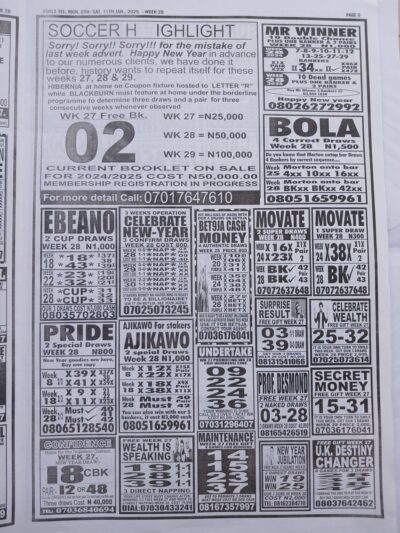 week 28 pools telegraph 2025 page 9