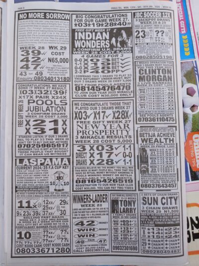 week 29 pools telegraph 2025 page 12