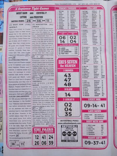 week 29 pools telegraph 2025 page 2