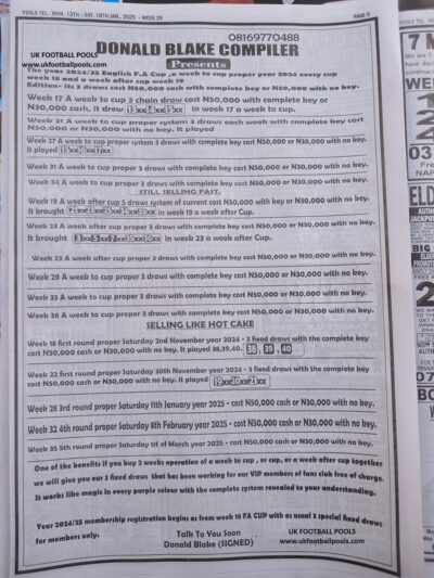 week 29 pools telegraph 2025 page 5