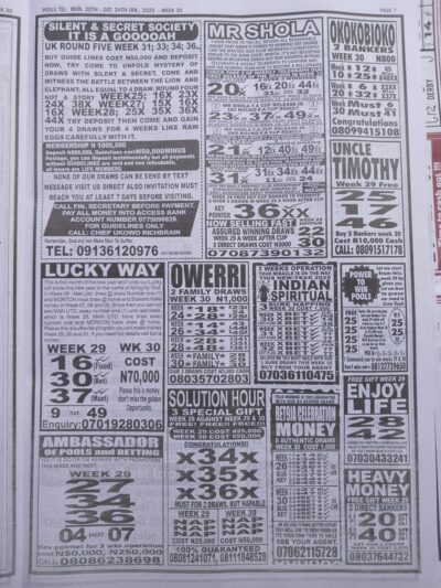 week 30 pools telegraph 2025 page 11