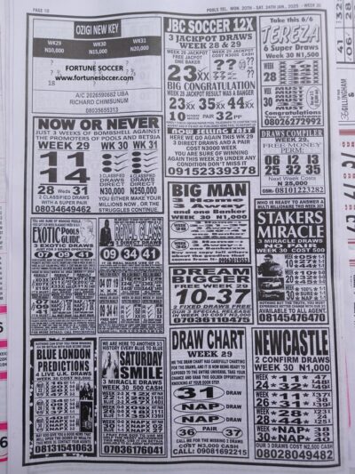 week 30 pools telegraph 2025 page 14