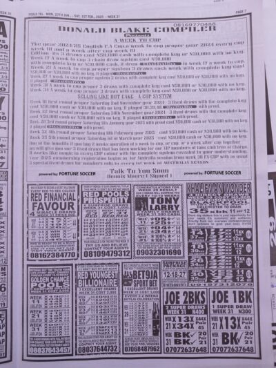 week 31 pools telegraph 2025 page 11