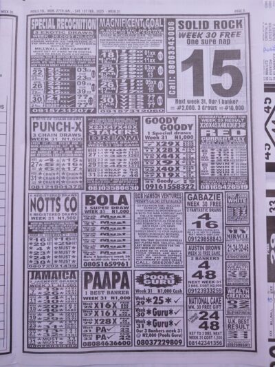 week 31 pools telegraph 2025 page 13