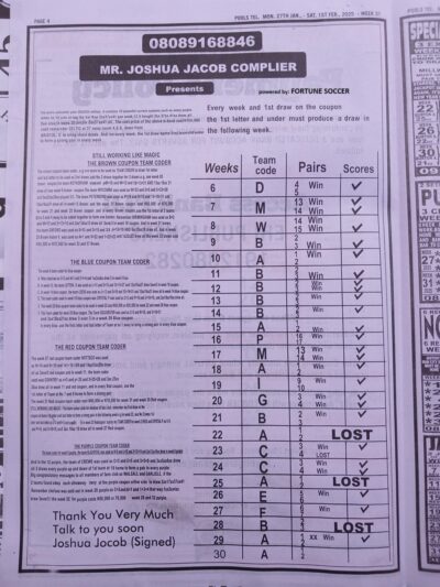 week 31 pools telegraph 2025 page 4