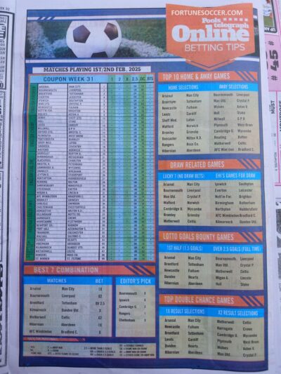 week 32 pools telegraph 2025 page 10